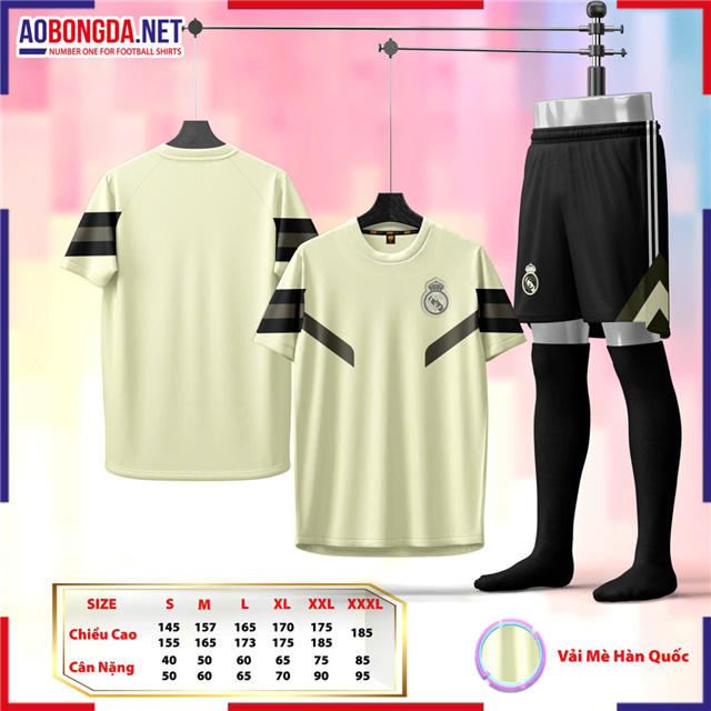 Áo Bóng Đá Câu Lạc Bộ Real Madrid Kem 2025-2026