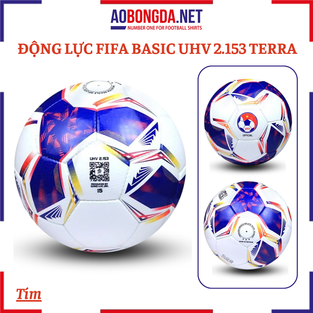 Bóng Động Lực FiFa Basic UHV 2.153 Terra Tím Size 5