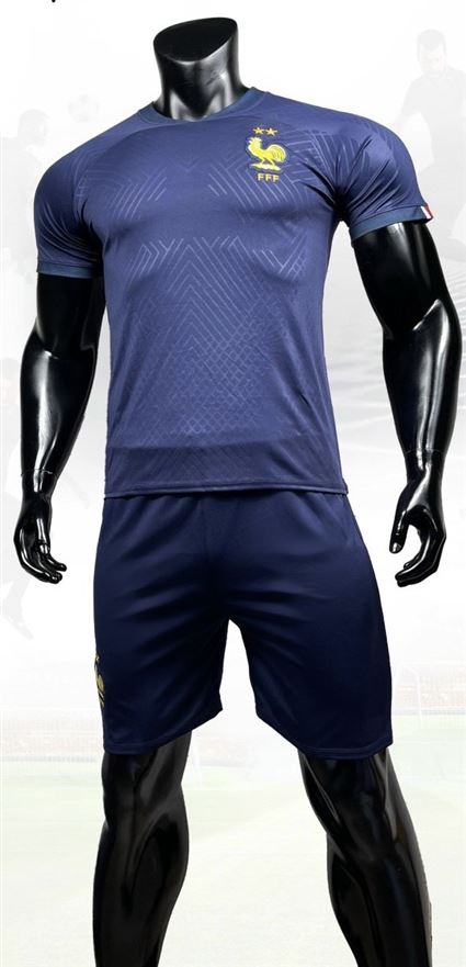 Áo Bóng Đá Đội Tuyển Pháp World Cup xanh đen 2022-2023