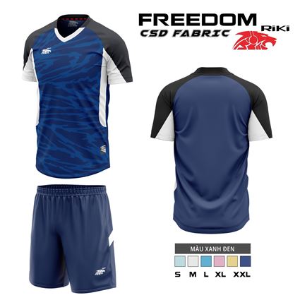 Áo bóng đá Riki Freedom xanh đen