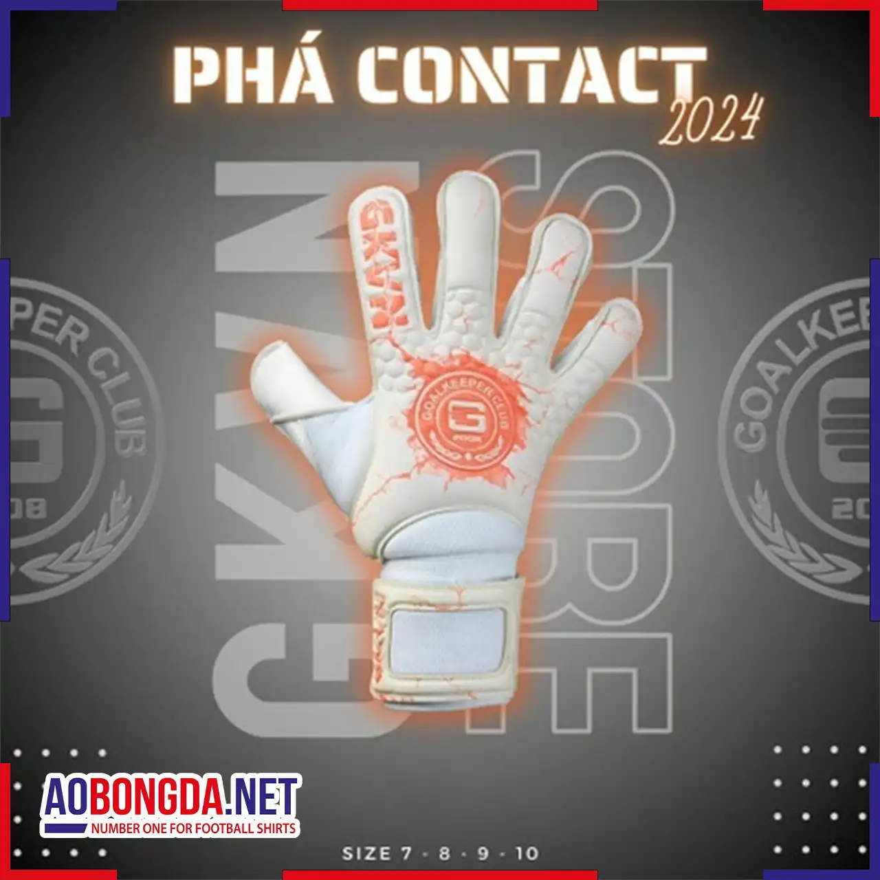 Găng Tay Thủ Môn GKVN Phá 2024 Cam