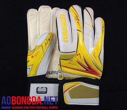 Găng tay thủ môn reusch vàng-trắng