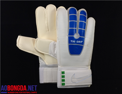 Găng tay thủ môn T90 xanh-trắng
