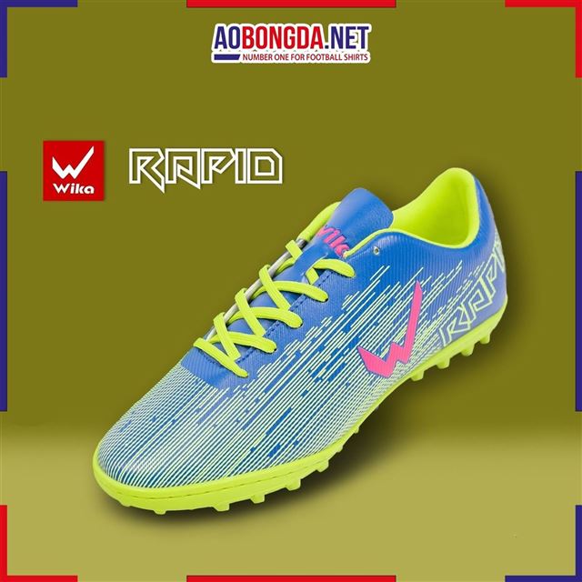 Giày Bóng Đá Wika Rapid Xanh Chuối