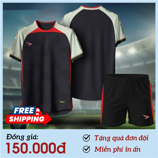 [FREESHIP] Áo Bóng Đá Không Logo Beyono Roy Đen