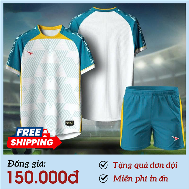 [FREE IN + SHIP + QUÀ] Áo Bóng Đá Không Logo Beyono Roy Trắng