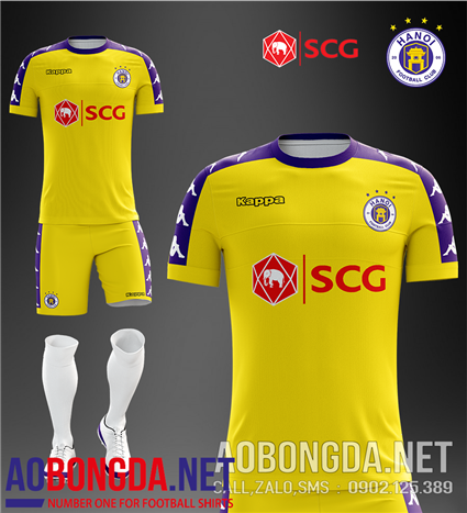 Áo Bóng Đá CLB Hà Nội FC vàng mùa giải 2019-2020