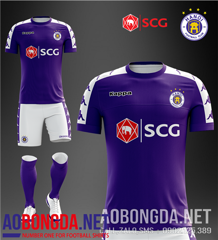 Áo Bóng Đá CLB Hà Nội FC tím mùa giải 2019-2020