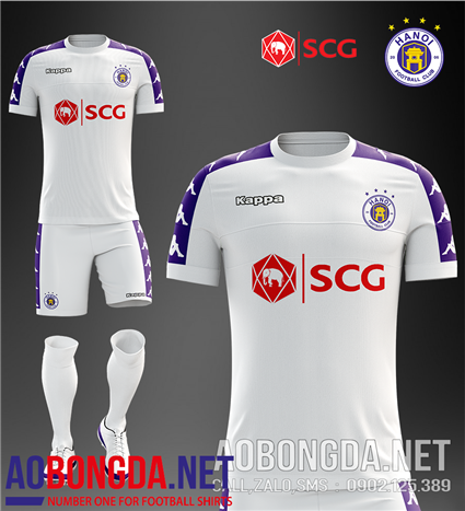 Áo Bóng Đá CLB Hà Nội FC trắng mùa giải 2019-2020