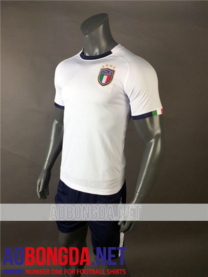 Áo Bóng Đá Italia trắng World Cup 2018-2019