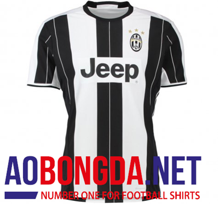 Áo thi đấu câu lạc bộ 2017 Juventus sọc trắng đen sân nhà