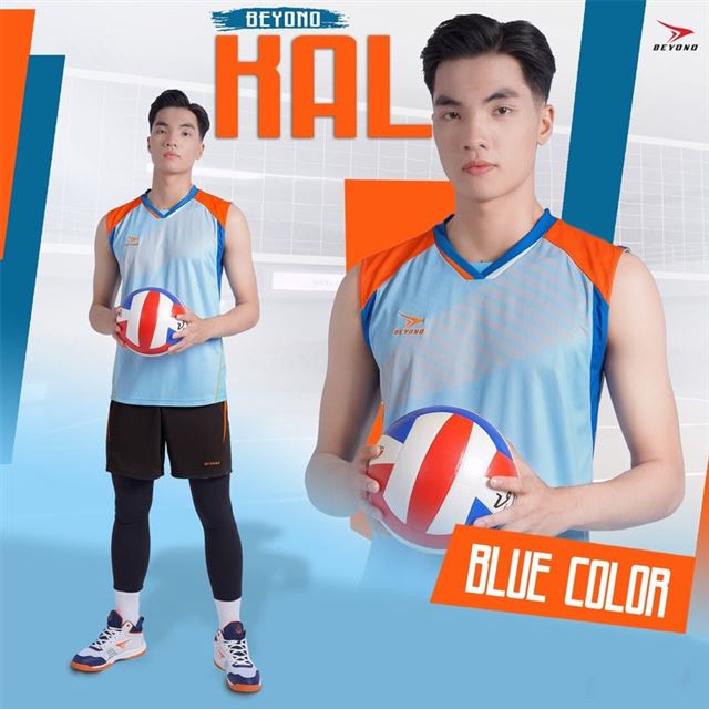 Áo Bóng Chuyền Beyono Kal Xanh Biển Nam