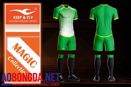 Áo Không Logo Keep & Fly Magic xanh lá