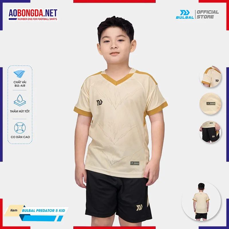  Áo Không Logo Bulbal Predator 5 Trẻ Em Kem