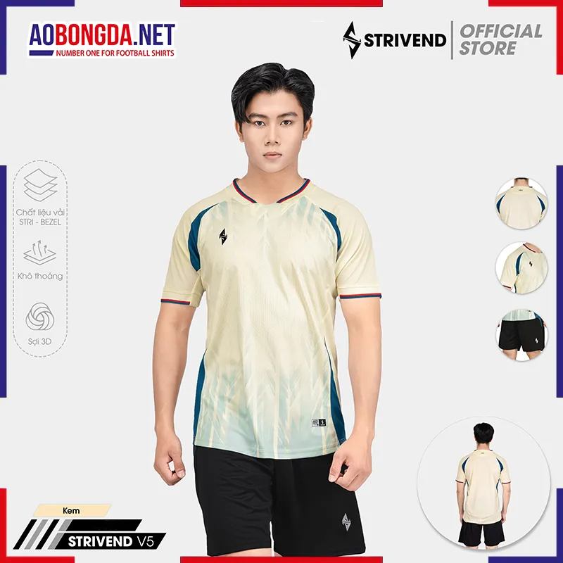 Áo Không Logo Bulbal Strivend V5 Kem