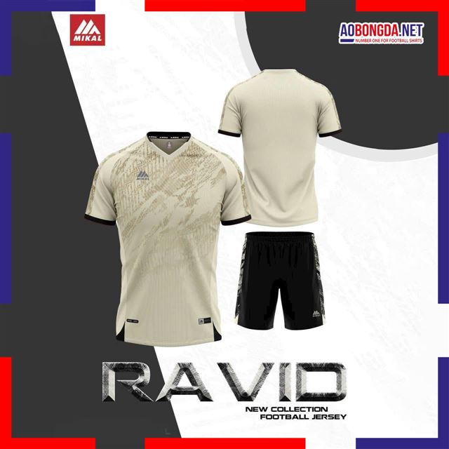 Áo Bóng Đá Không Logo Ravid Mikal.K1 Kem