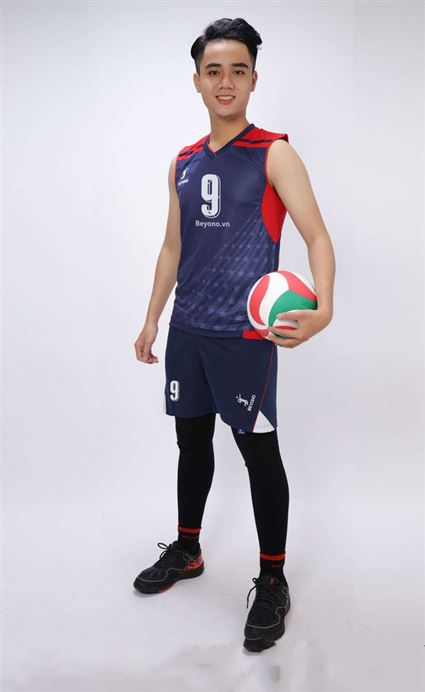 Bộ Quần Áo Bóng Chuyền Beyono 06 Tím Than