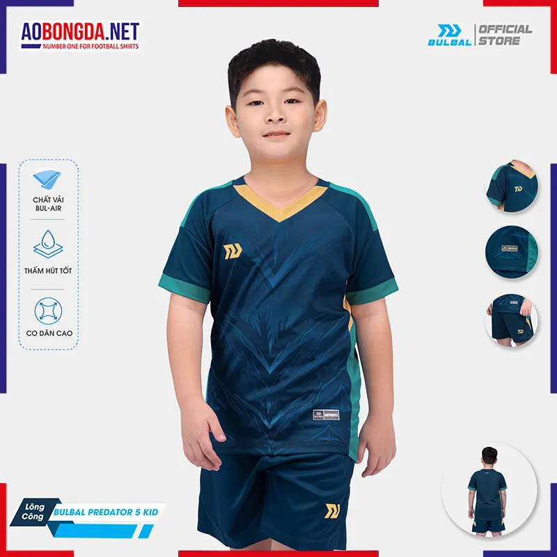  Áo Không Logo Bulbal Predator 5 Trẻ Em Lông Công