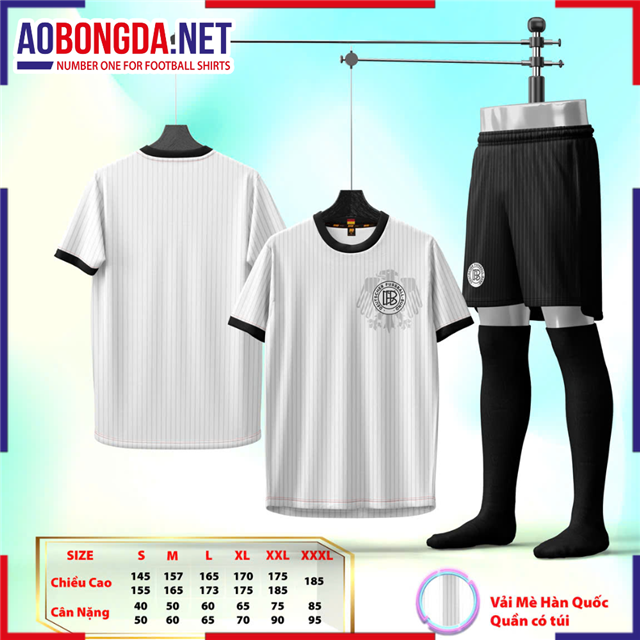 Áo Bóng Đá Đội Tuyển Đức Trắng 2025