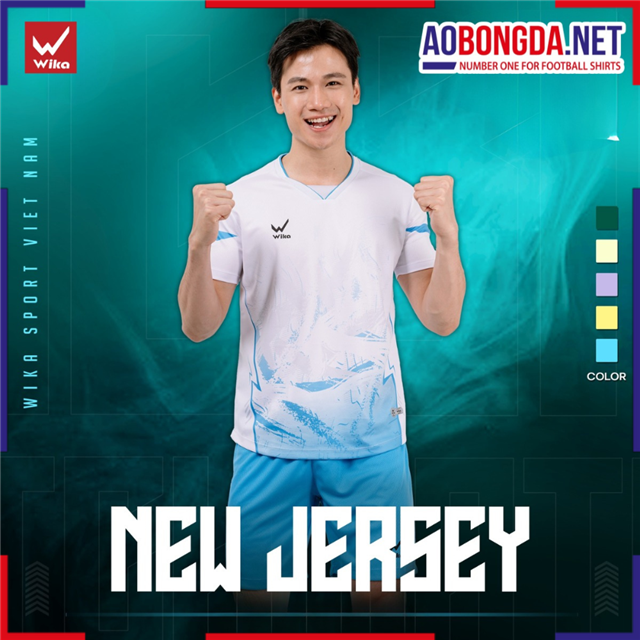 Áo Bóng Đá Không Logo Wika Java Trắng Ya