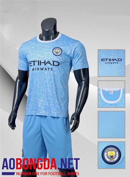 Áo Bóng Đá Manchester City xanh ngọc sân nhà 2020-2022