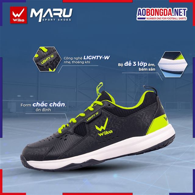 Giày Thể Thao Wika Maru Đen
