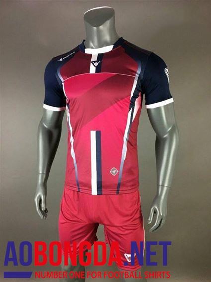 Mẫu áo bóng đá Eureka đỏ đen