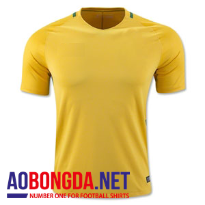 Mẫu áo Brazil vàng không logo