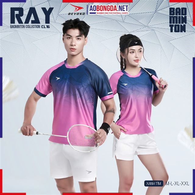Áo Cầu Lông Beyono Ray CL16 Nam Xanh Tím