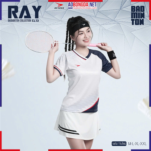 Áo Cầu Lông Beyono Ray CL13 Nữ Trắng