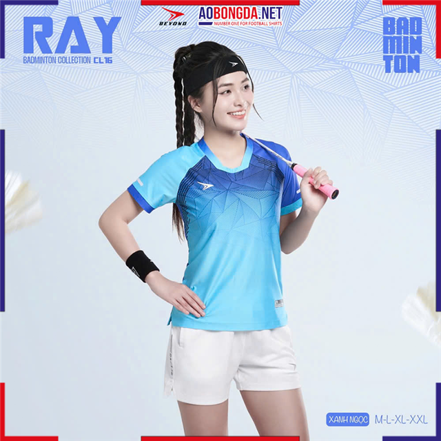 Áo Cầu Lông Beyono Ray CL16 Nữ Xanh Ngọc