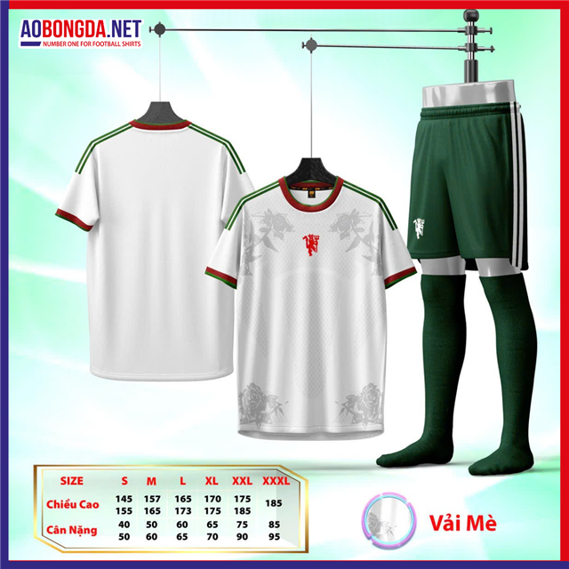 Áo Bóng Đá Câu Lạc Bộ Manchester United Trắng Hoa 2026-2027