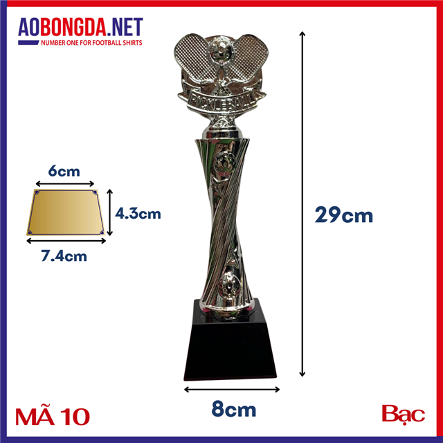 Kỷ Niệm Chương Pickleball Mã 10 Bạc