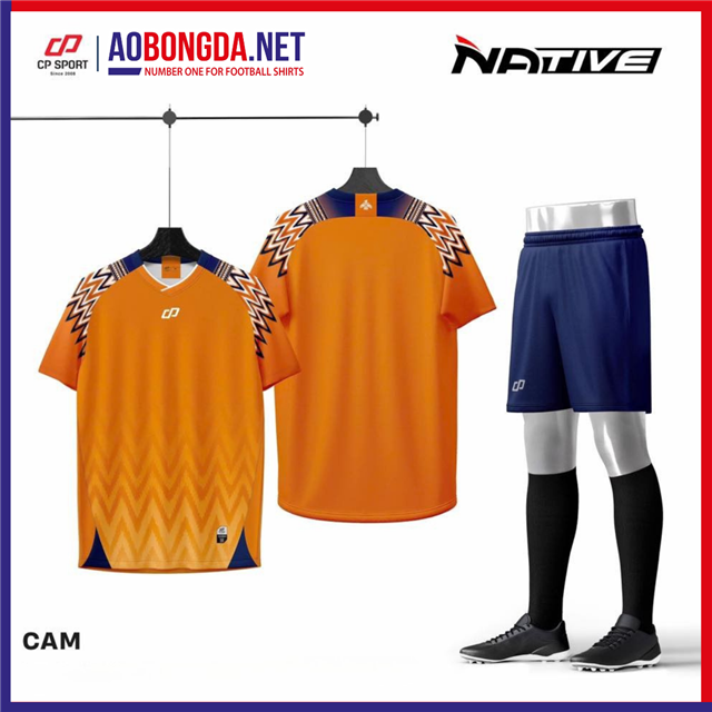 Áo Bóng Đá Không Logo CP Native Cam