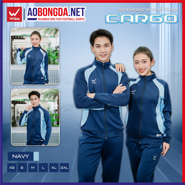 Áo Khoác Nỉ Wika Cargo Navy