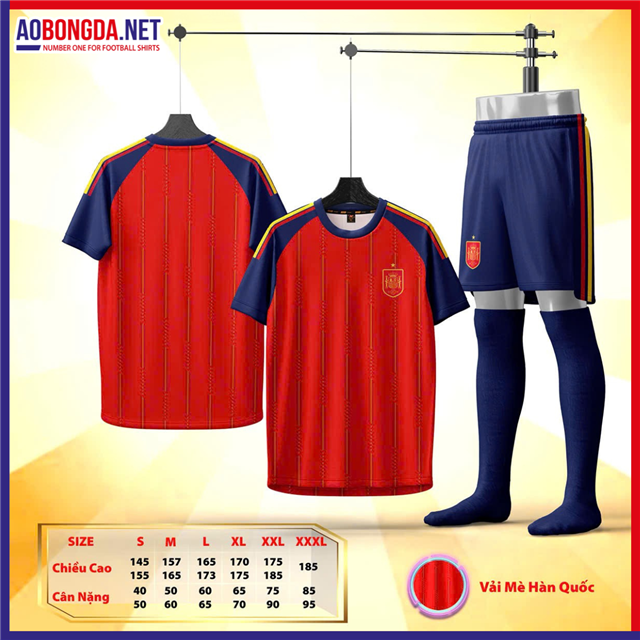 Áo Bóng Đá Đội Tuyển Tây Ban Nha Đỏ 2026-27