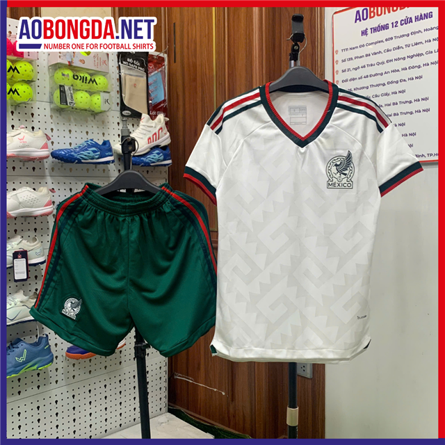Áo Bóng Đá Đội Tuyển Mexico Trắng World Cup 2026-2027