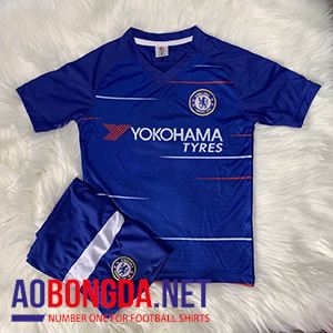 Quần áo trẻ em đội Chelsea xanh 2019