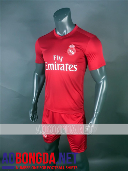 Áo bóng đá Real Madrid đỏ mùa giải 2018-2019