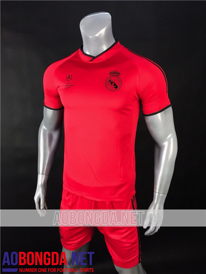 Áo Bóng Đá Real Madrid đỏ training mùa giải 2018-2019
