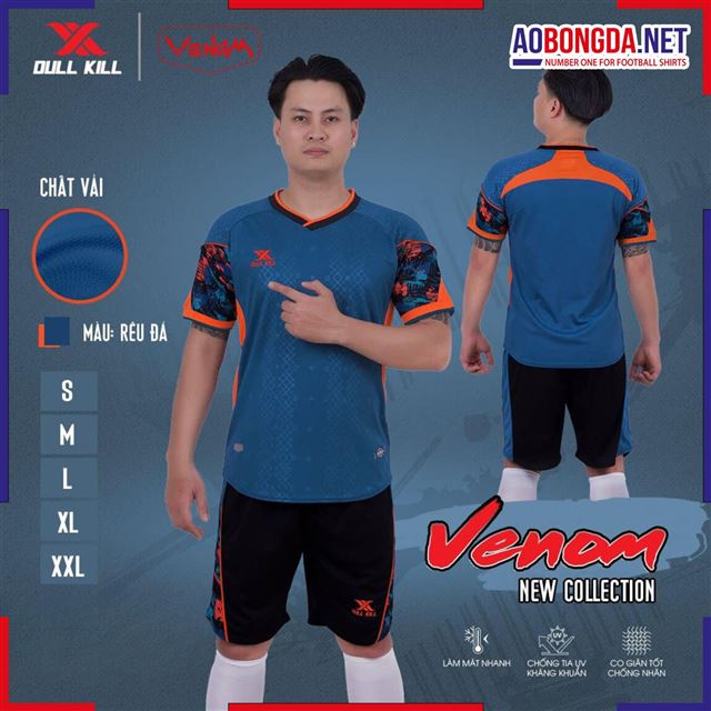 Áo Bóng Đá không Logo Dullkill Venom Rêu Đá