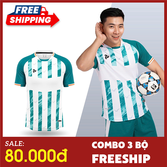[FREESHIP TỪ 3 BỘ] Áo Bóng Đá Không Logo Justplay Passat II Trắng Công