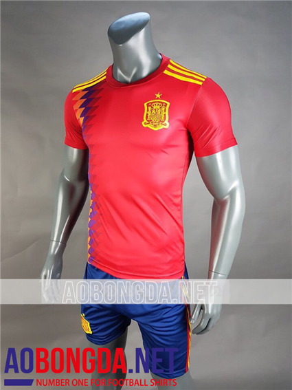 Áo Bóng Đá Tây Ban Nha Đỏ World Cup 2018-2019