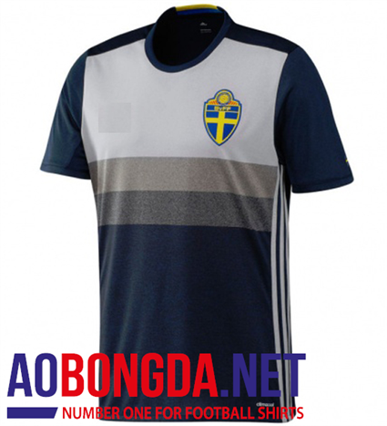 Đội tuyển Thụy Điển Euro xám đen sân khách 2016-2017