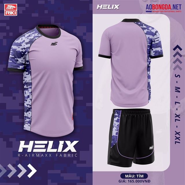 Áo Không Logo Riki Helix Tím