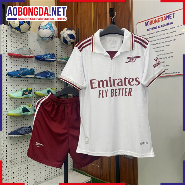 Áo Bóng Đá Câu Lạc Bộ Arsenal Trắng 2025-2026