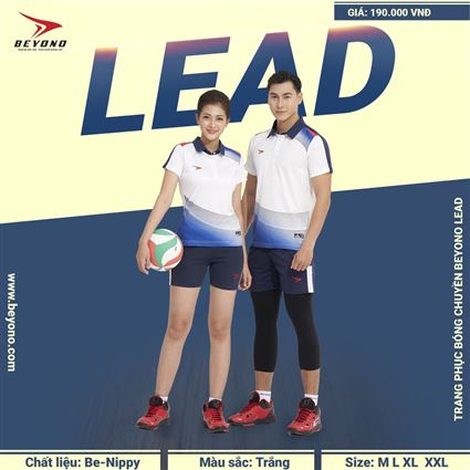 Bộ Quần Áo Bóng Chuyền Beyono Lead trắng
