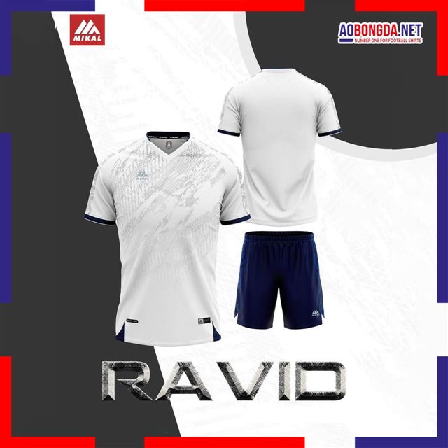Áo Bóng Đá Không Logo Ravid Mikal.K1 Trắng