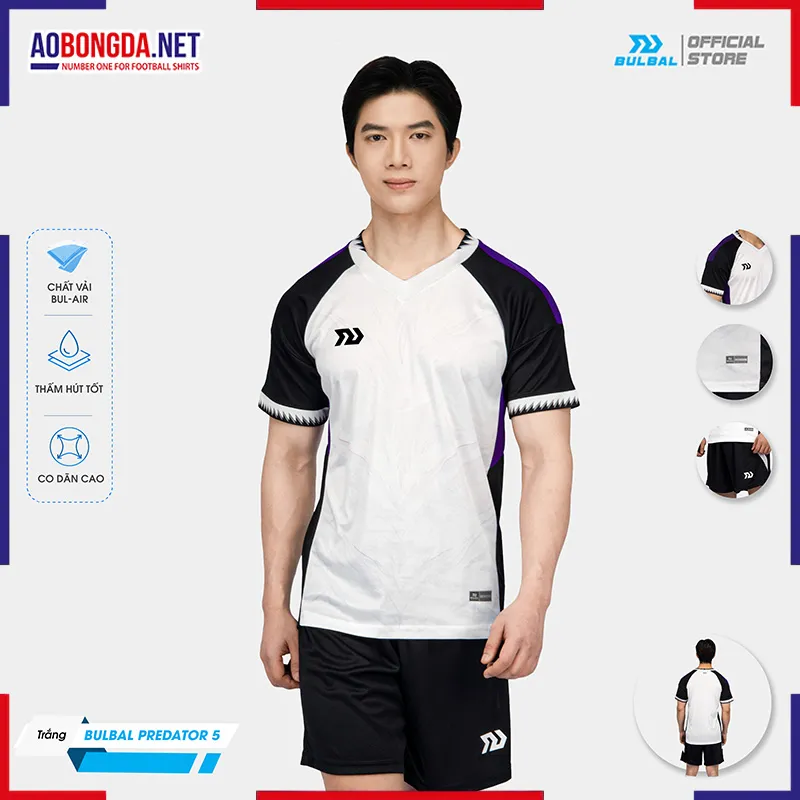 Áo Không Logo bulbal Predator 5 Trắng