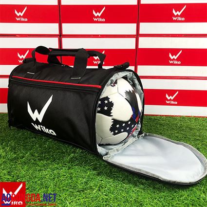 Túi trống Đựng Đồ Bóng Đá Wika đen 2